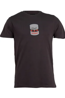 T-shirt Ghit Milano tinta unita con stampa spaghetti all'assassina su petto e schiena