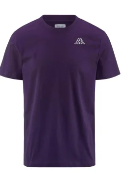 T-shirt girocollo con logo Kappa sul petto
