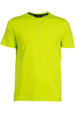 T-shirt girocollo con manica corta e dettagli fluo