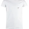 T-Shirt girocollo con ricami a contrasto