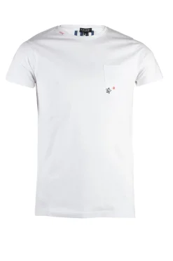 T-Shirt girocollo con ricami a contrasto