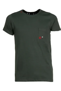 T-Shirt girocollo con ricami a contrasto