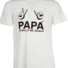 T-shirt girocollo con stampa sul petto