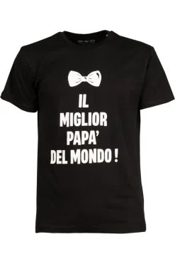 T-shirt girocollo con stampa sul petto