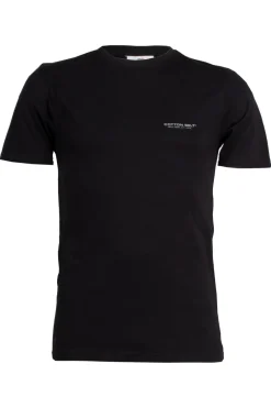 T-shirt girocollo Cotton Belt tinta unita con logo stampato sul petto