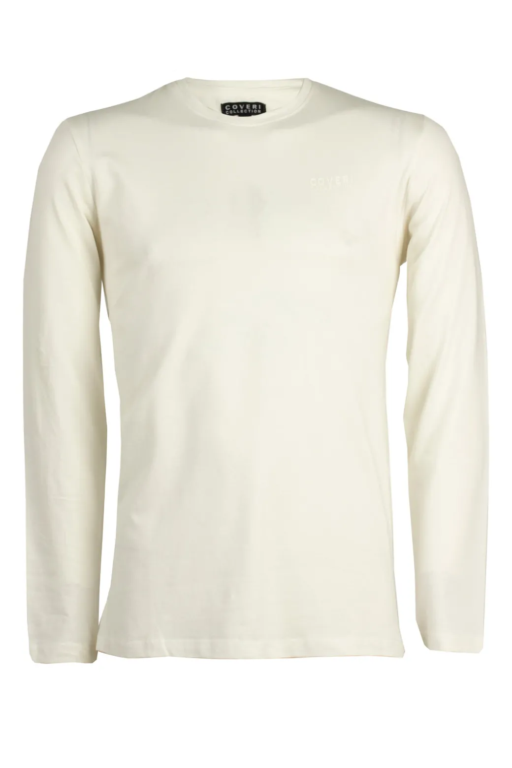 T-shirt girocollo in cotone elasticizzato con logo sul cuore