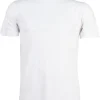 T-shirt girocollo in cotone elasticizzato
