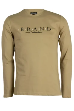 T-shirt girocollo in cotone jersey con stampa grande sul petto