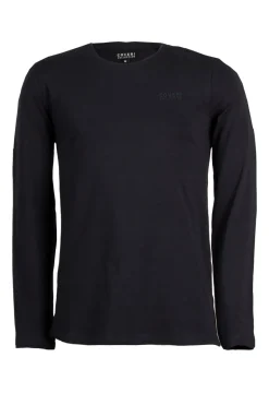 T-shirt girocollo in cotone elasticizzato con logo sul cuore