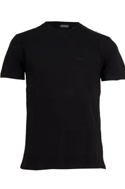 T-shirt girocollo in cotone elasticizzato
