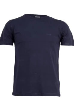 T-shirt girocollo in cotone elasticizzato