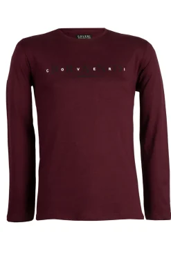 T-shirt girocollo in cotone jersey con stampa grande sul petto