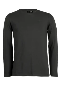 T-shirt girocollo in cotone elasticizzato con logo sul cuore