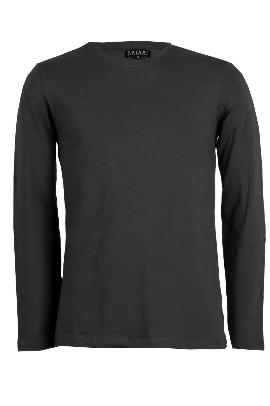 T-shirt girocollo in cotone elasticizzato con logo sul cuore