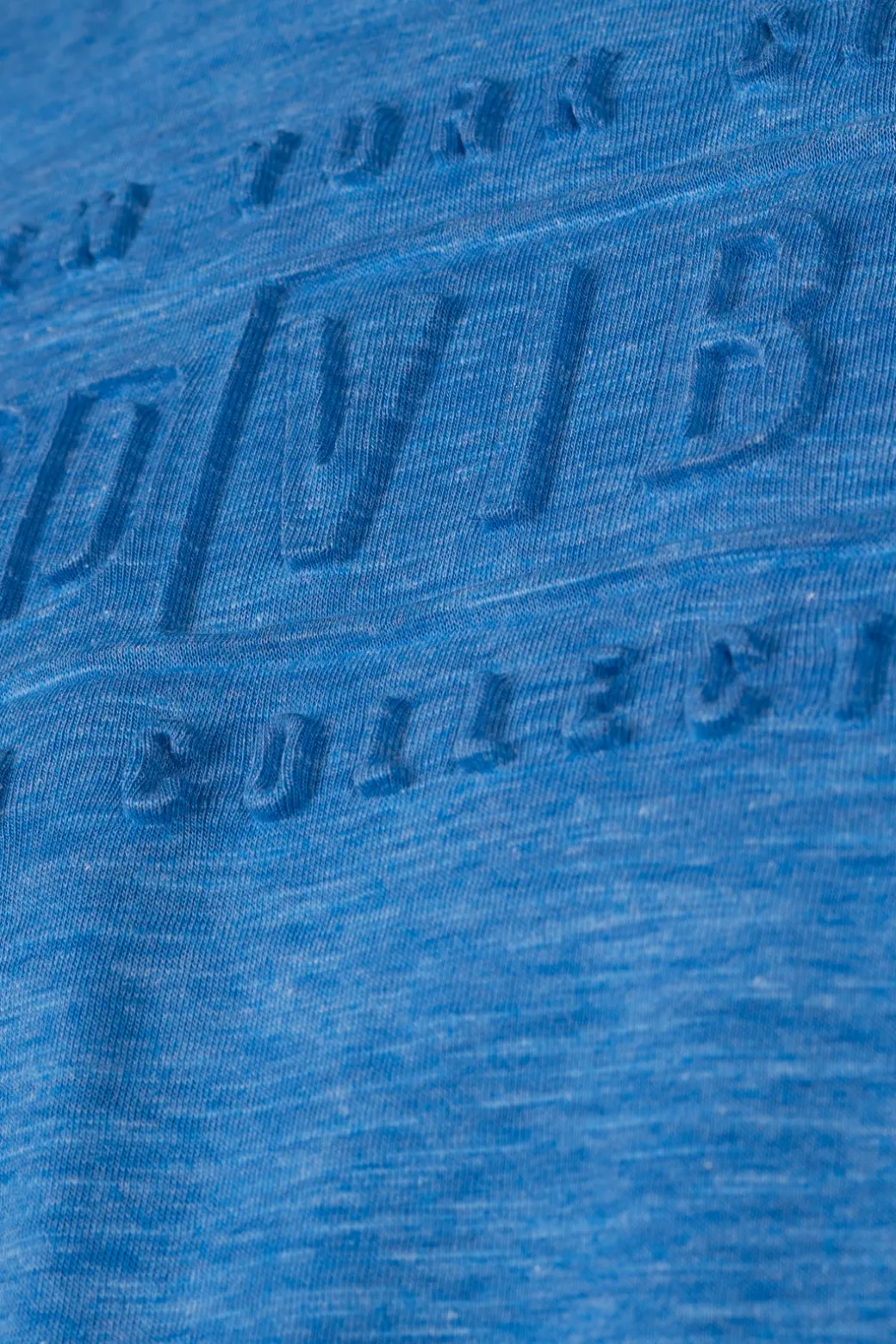 T-shirt girocollo in cotone slub fluo con stampa in rilievo