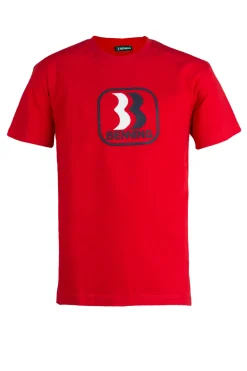 T-shirt girocollo manica corta con stampa sul petto