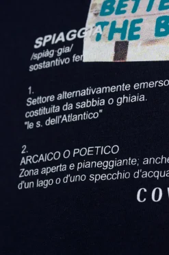 T-shirt girocollo manica corta con stampa sul petto