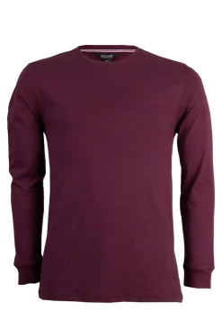 T-shirt girocollo manica lunga con taping interno collo