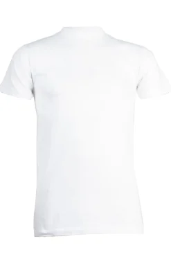 T-shirt girocollo tinta unita muscle fit in puro cotone Made in Italy