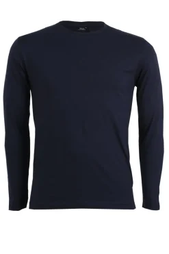 T-Shirt girocollo tinta unita manica lunga