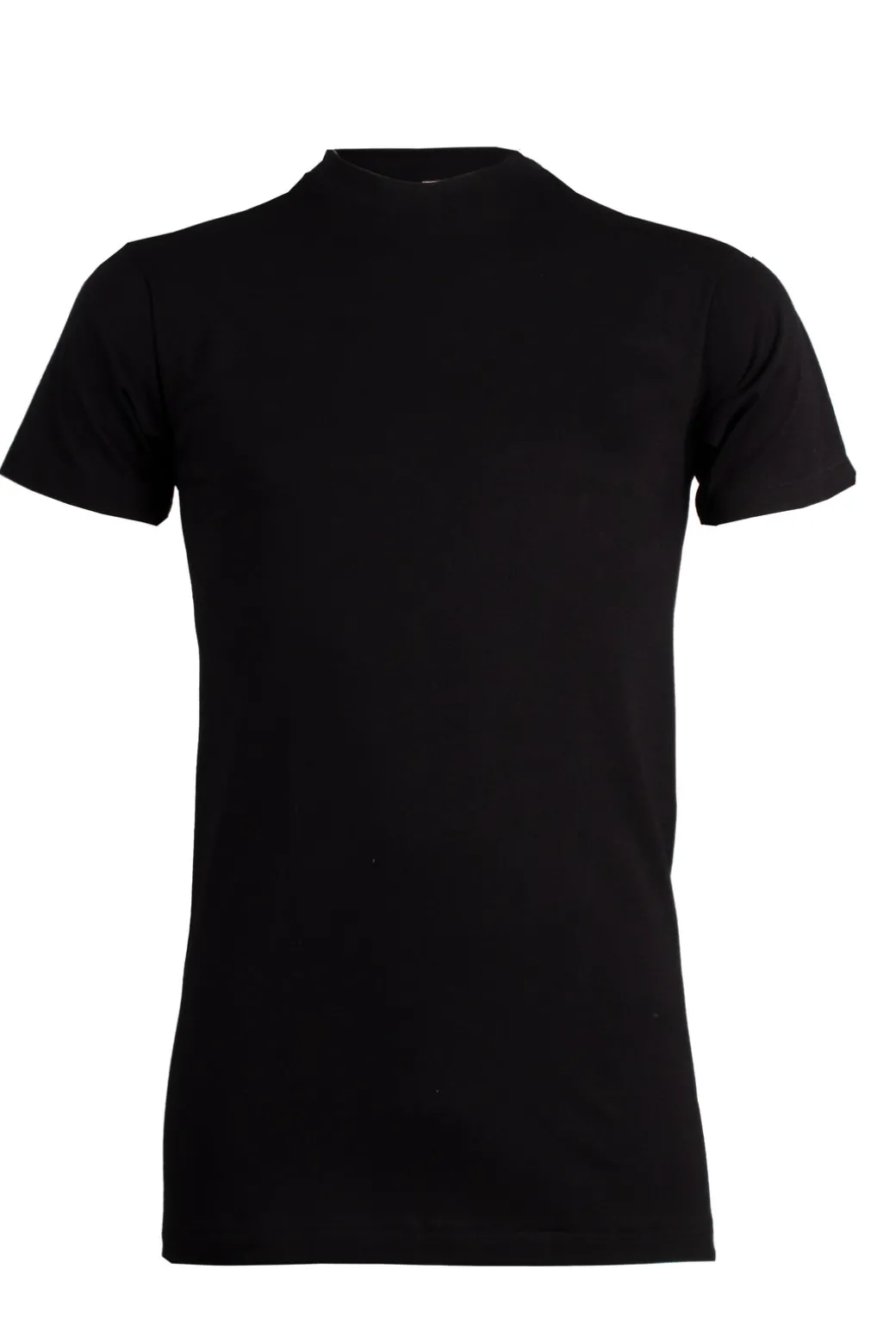 T-shirt girocollo tinta unita muscle fit in puro cotone Made in Italy