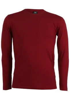 T-Shirt girocollo tinta unita manica lunga