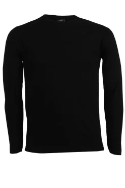 T-Shirt girocollo tinta unita manica lunga
