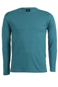 T-Shirt girocollo tinta unita manica lunga