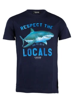 T-shirt girocollo uomo in cotone made in Italy