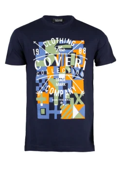 T-shirt girocollo uomo in cotone made in Italy