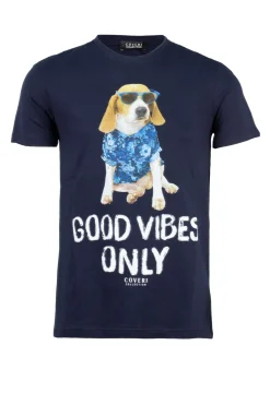 T-shirt girocollo uomo in cotone made in Italy
