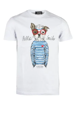 T-shirt girocollo uomo in cotone made in Italy