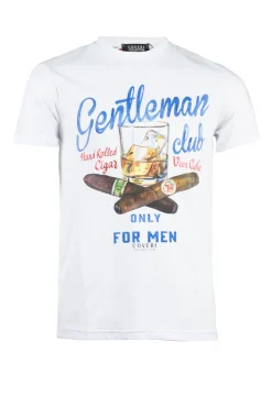 T-shirt girocollo uomo in cotone made in Italy