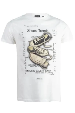 T-shirt in puro cotone con stampa digitale
