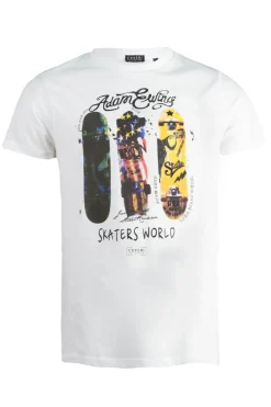 T-shirt in puro cotone con stampa digitale