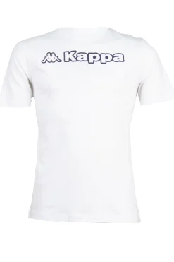 T-shirt Kappa girocollo in puro cotone con logo e scritta