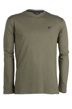 T-shirt manica lunga con logo ricamato