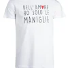 T-shirt tinta unita con stampa umoristica