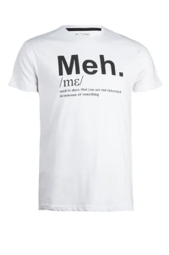 T-shirt tinta unita con stampa umoristica