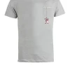 T-Shirt uomo con taschino natalizia grigia