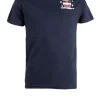 T-Shirt uomo con taschino natalizia blu