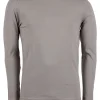 T-shirt uomo girocollo tinta unita con costine al collo