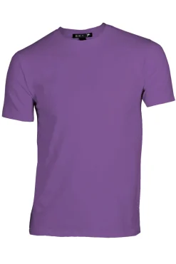 T-shirt uomo girocollo tinta unita in cotone elasticizzato