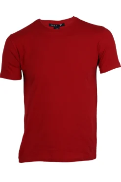 T-shirt uomo girocollo tinta unita in cotone elasticizzato