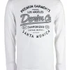 T-Shirt uomo manica lunga e stampa maxi a contrasto