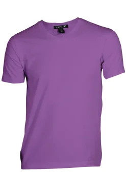T-shirt uomo tinta scollo a V unita